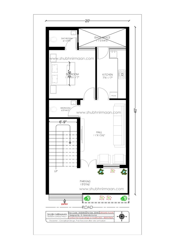 20X40 house plan
