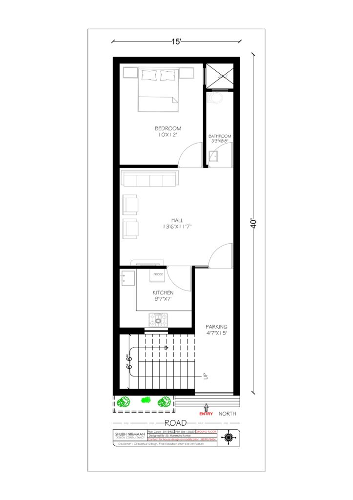 15X40 house plan