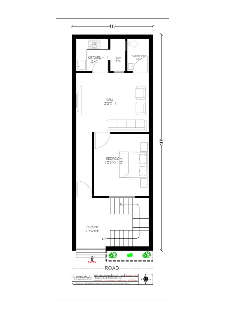 15X40 house plan